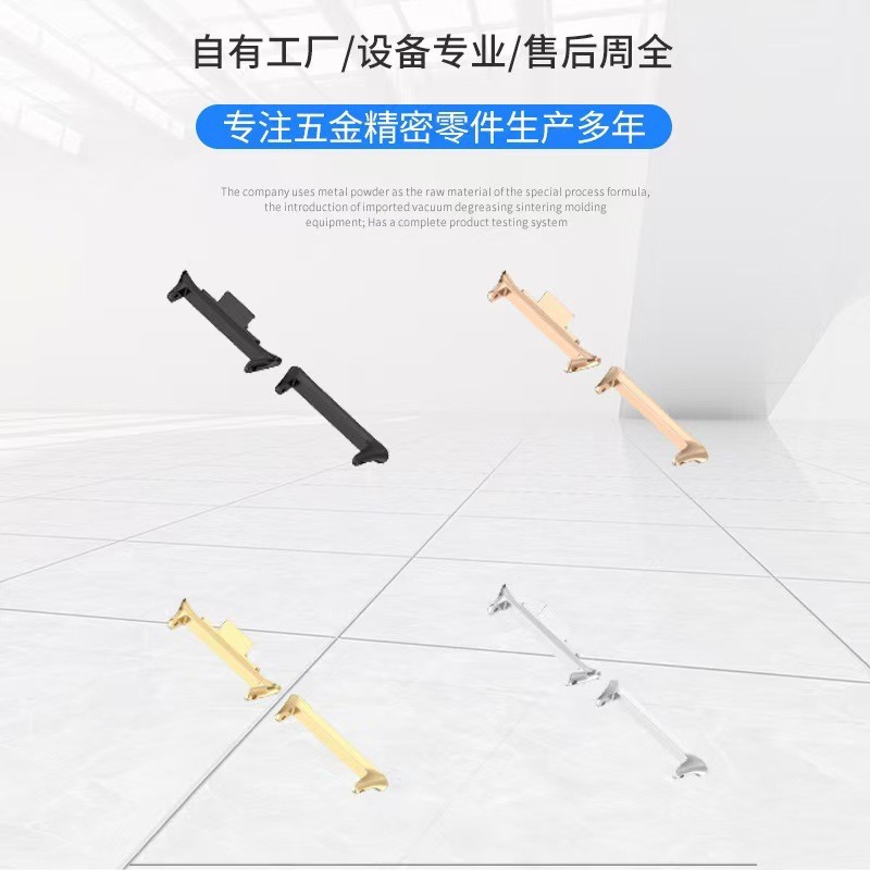 The stainless steel head grain of the Redmi Watch4 strap connector is made with MIM technology full figure