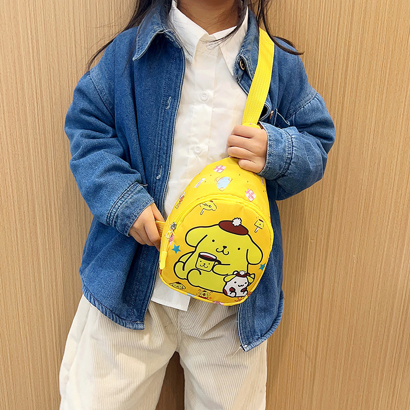 Wholesale of cute and trendy children's single-shoulder bags, large-capacity kindergarten baby travel chest bags, and casual girls' crossbody bags Specification drawing