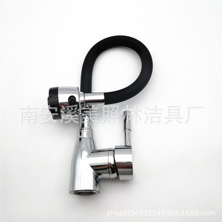 Kitchen color mixed faucet, cold and hot washing basin faucet, sink and vegetable basin faucet, color universal pointed three-way Application Scenario