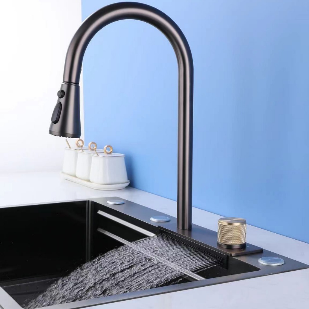 Cross-border Internet celebrity household multi-functional combination set, 304 stainless steel faucet, thickened kitchen, high-end bathroom details Picture