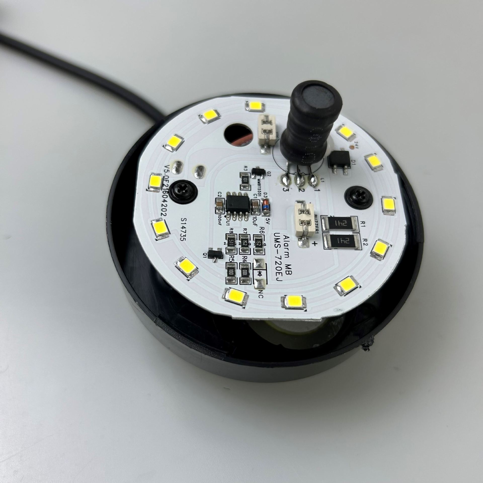 Sound and light alarm, elevator buzzer, dedicated DC24V, DC12V, construction site warning light, LED alarm light, rotating light details Picture
