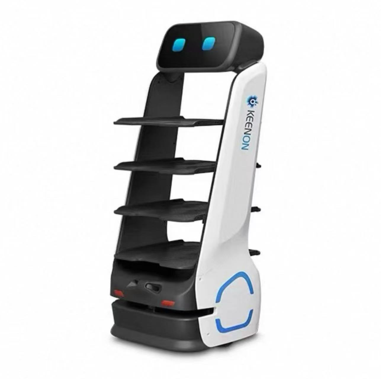Qinglang T9 food delivery robot is a fully automatic catering service provider for hotels, restaurants, factories, and intelligent food delivery personnel Application Scenario