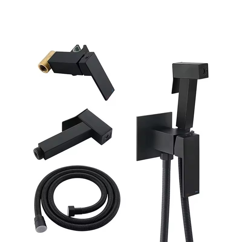 Cross-border toilet spray gun faucet concealed shower head alloy bidet spray gun Toilet companion bathroom mixing valve Application Scenario