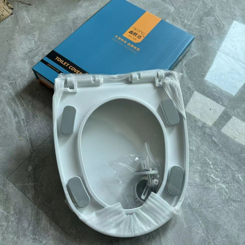 Universal thickened household toilet seat cover, top-mounted toilet seat cover accessories, old-fashioned U-shaped seat cover full figure