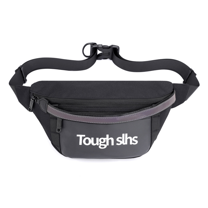 Wholesale of new men's and women's trendy waist bags, outdoor laser reflective chest bags, fashionable street crossbody bags and sports waist bags Item Picture