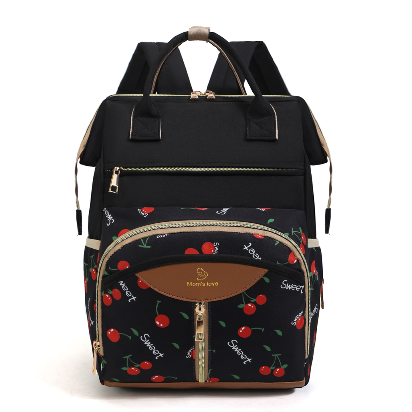 Mother and baby bag, maternity bag, large-capacity convenient mommy bag, new style, with an opening at the back to hold a baby bottle, multi-compartment maternity bag details Picture