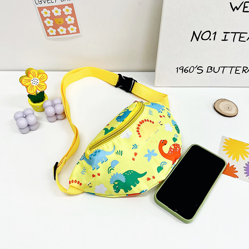 Fashionable boy and girl waist bags, trendy gift bags, children's chest bags, new cartoon dinosaur unicorn single-shoulder crossbody bags Application Scenario
