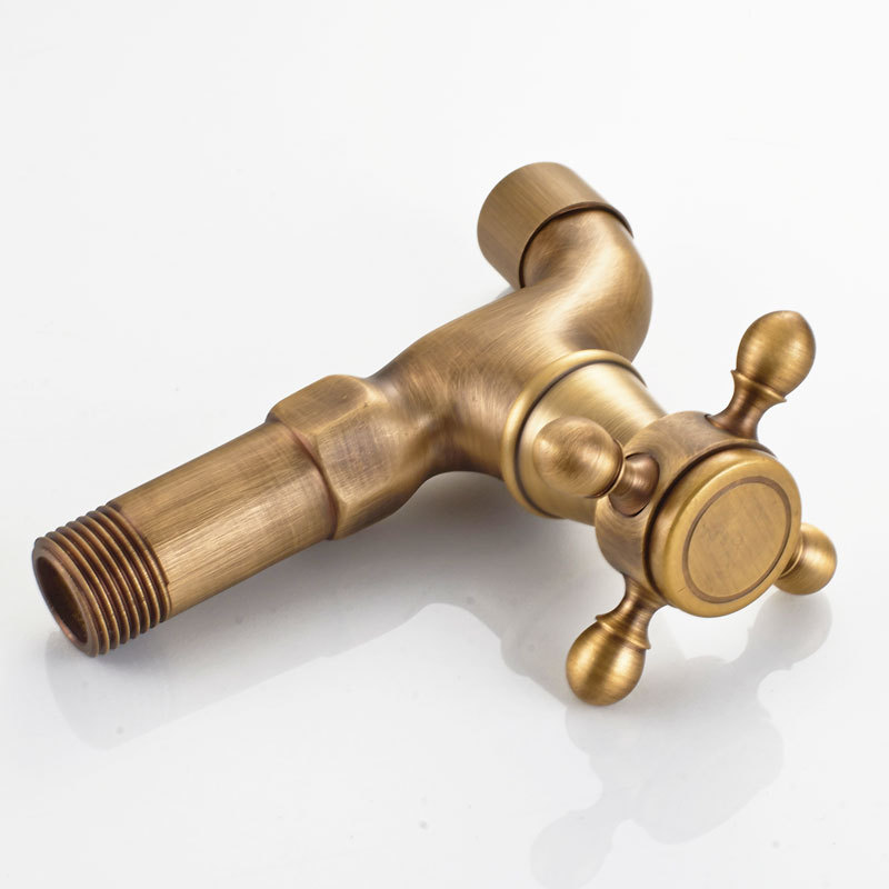 Wholesale manufacturer of plumbing hardware: Brass material, antique bronze color mop, small dragon head faucet for cooling, wall-mounted faucet Item Picture