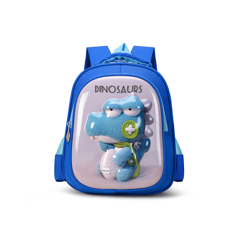 Cartoon hard-shell children's bags for boys and girls, cute and trendy double-shoulder bags for kindergarten children in both large and small classes Item Picture