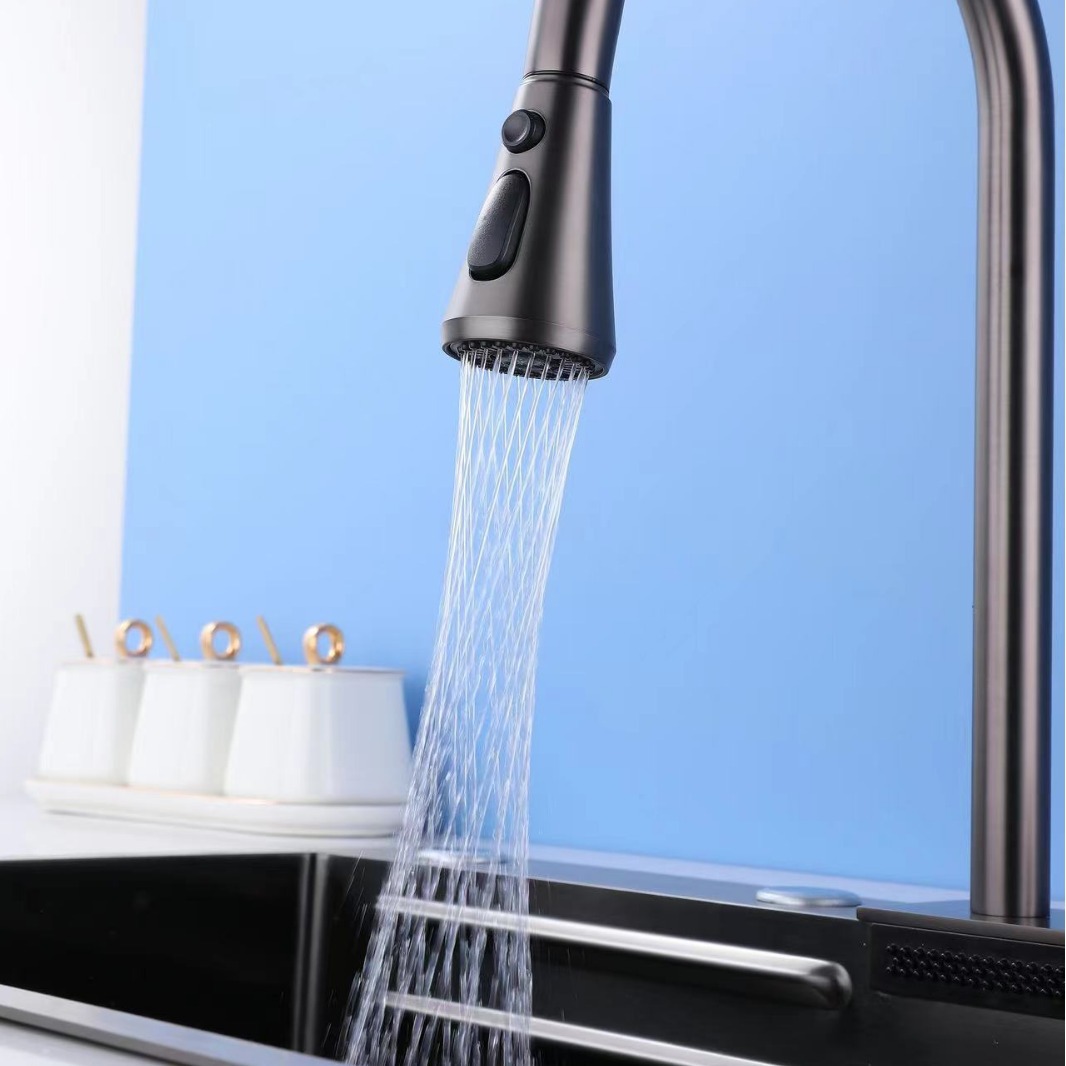 Cross-border Internet celebrity household multi-functional combination set, 304 stainless steel faucet, thickened kitchen, high-end bathroom full figure