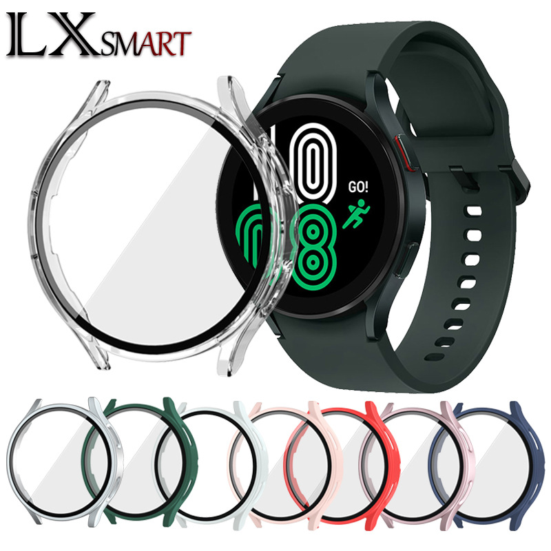 Applicable to Samsung Galaxy Watch 4/5/6/7 watch case PC oil-sprayed matte case film integrated protective case full figure