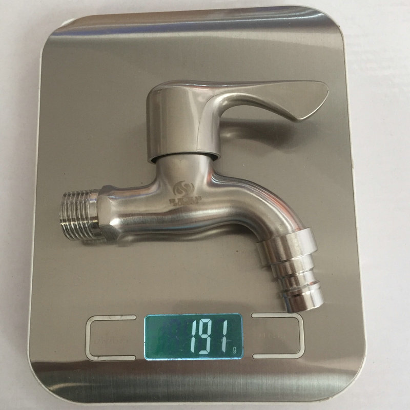 Factory wholesale quick-opening faucet 304 washing machine small faucet copper core quick-opening stainless steel faucet details Picture