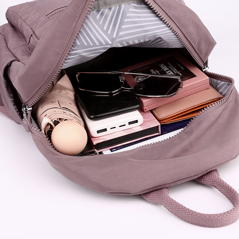 Colorful Fox's new women's backpack, large-capacity multi-layer water-resistant student schoolbag, and simple handbag Application Scenario