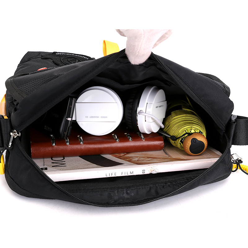 New men's shoulder bag, casual outdoor versatile shoulder bag, waterproof and wear-resistant sports shoulder crossbody bag Item Picture