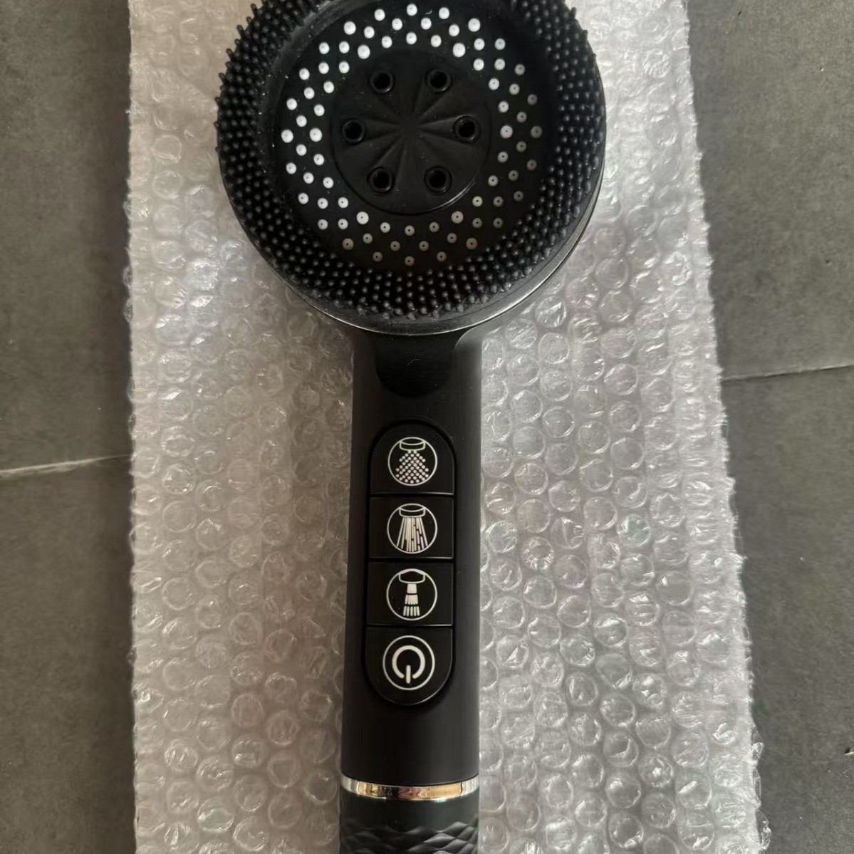 Piano key brush massage spray gun shower pressurized showerhead household shower handheld showerhead shower set Specification drawing