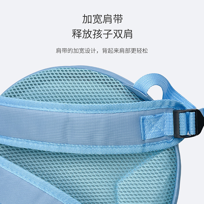 A 5-year-old fashionable princess schoolbag for a little girl in a kindergarten. 2. Anti-getting lost 3. Small schoolbag 4. Children carry it on both shoulders Specification drawing