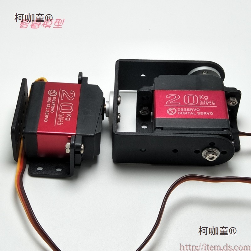 The new DIY Zhirui model features a 2-degree-of-freedom high-torque joint robot, mechanical arm, servo, gimbal, support, and Taibao Specification drawing
