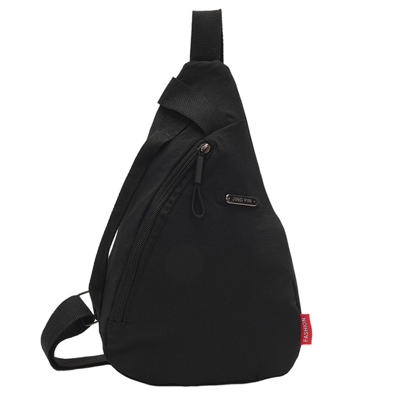 Korean version cross-border men's chest bag, women's single-shoulder crossbody bag, foldable casual sports outdoor single-shoulder bag, crossbody small bag Item Picture