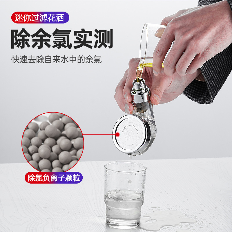 Filtering shower head, external hair washing wonder, washbasin, all-copper faucet, bathroom washbasin faucet, handheld shower head Specification drawing