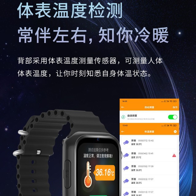 5g elderly smartwatch with gps positioning, preventing the elderly from getting lost and falling, intelligent health measurement of heart rate, blood pressure and body temperature Specification drawing
