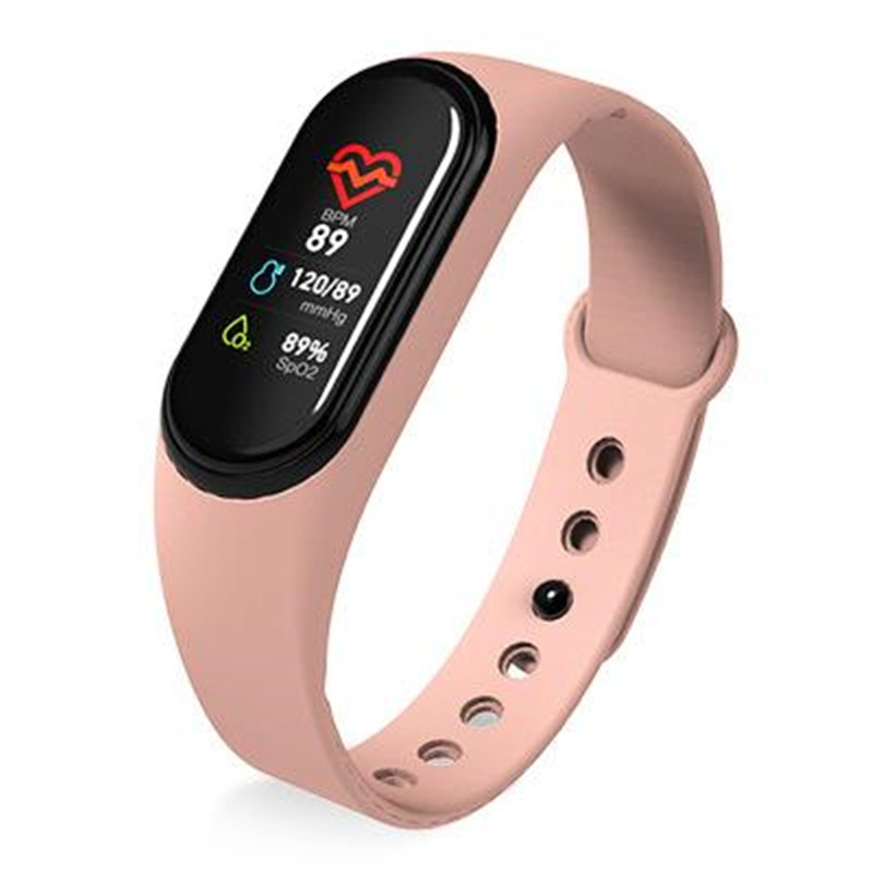 Bluetooth sports step count information reminder alarm clock heart rate sleep health monitoring gift M4 smart bracelet Specification drawing