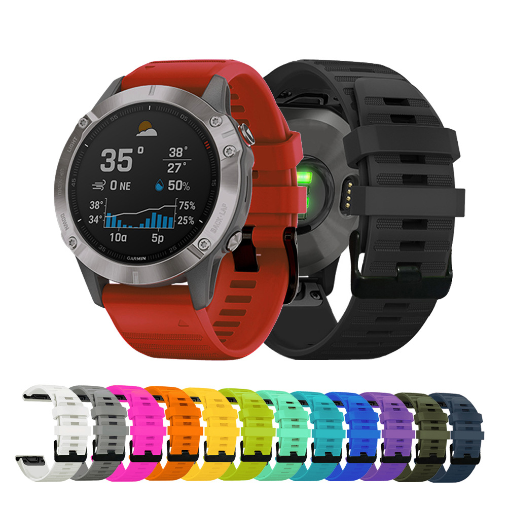 Garmin fenix6 6S 6X quick-release silicone strap 20/22/26mm in stock Specification drawing