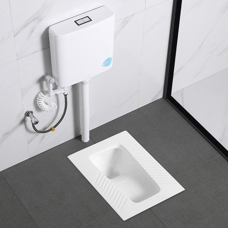Household ceramic anti-odor squat toilet toilet bowl and feces water tank set, siphonic source factory wholesale one piece Application Scenario