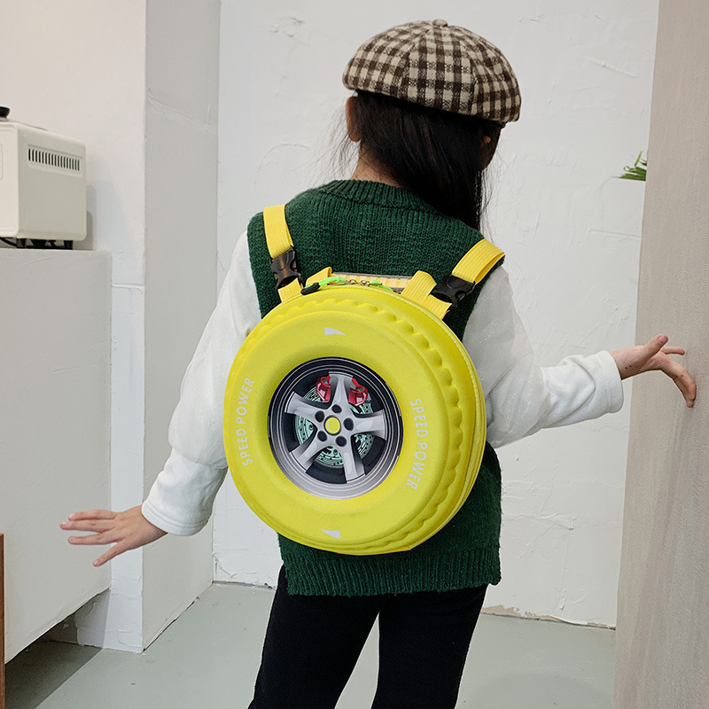 2022 Spring New stylish and high-quality tire bag, Korean style simple and fashionable casual handbag, crossbody children's schoolbag Specification drawing