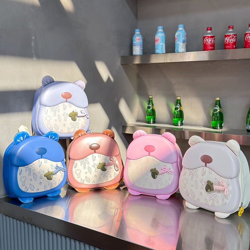 Sound Little Bear Kindergarten Schoolbag Cartoon, cute, large-capacity back-protecting and load-reducing children's backpack manufacturer full figure