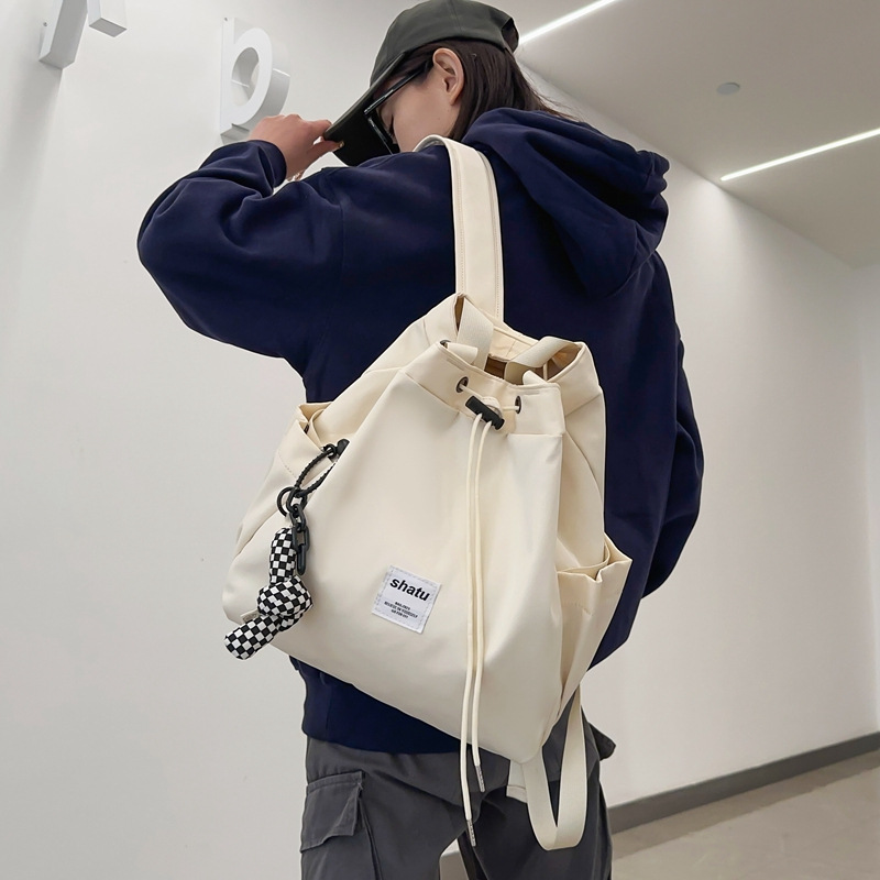 Cross-border high-end women's handbag, versatile bag, college student travel stylish men's backpack, nylon multi-purpose bag details Picture