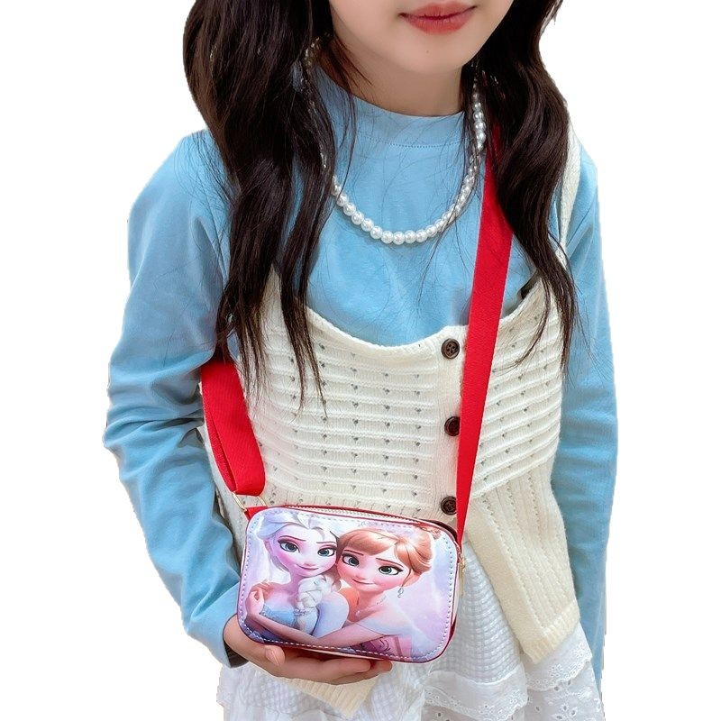 The 2025 new children's mini bag is a cute and trendy crossbody bag for girls, a cute princess cartoon and fashionable kids' bag Item Picture