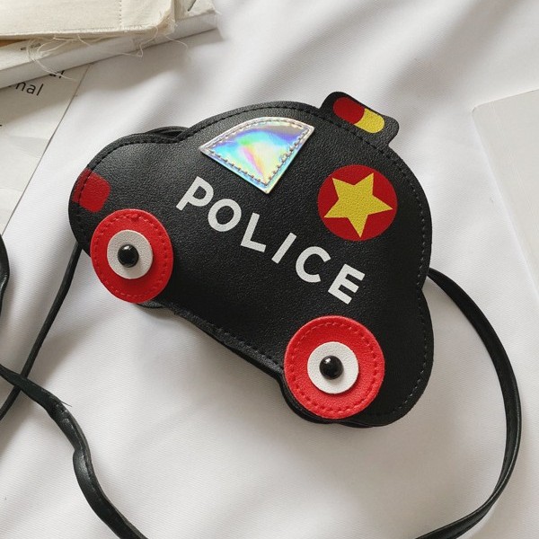 Cartoon children's bag, cute toy car, boys' and girls' coin purse 2025, stylish young children's baby single-shoulder crossbody bag Specification drawing