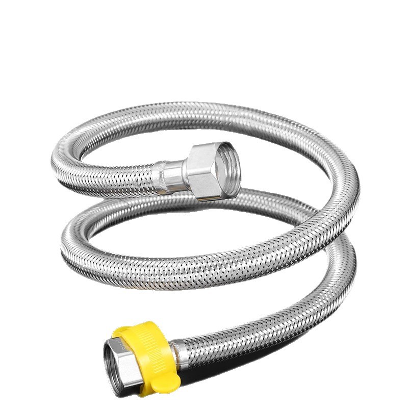 304 stainless steel explosion-proof high-pressure water heater, braided hose, toilet inlet pipe, cold and hot water pipes, 4 points Item Picture