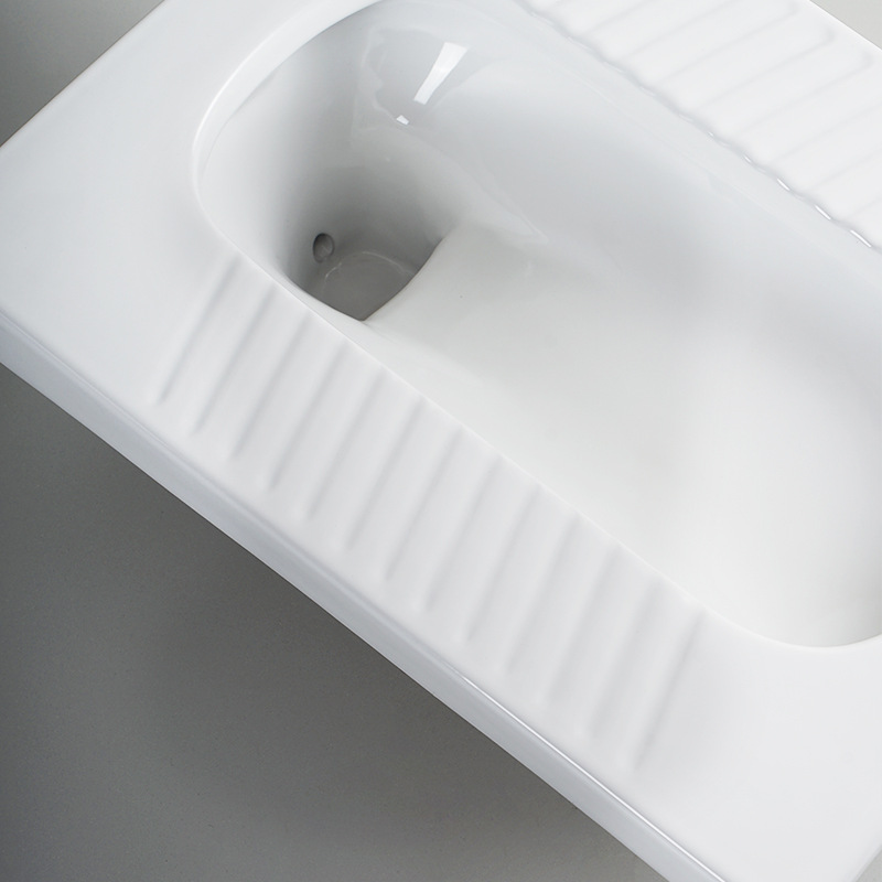 New model of household ceramic squat toilet with water trap, squat toilet bowl, toilet bowl and water tank set project Application Scenario