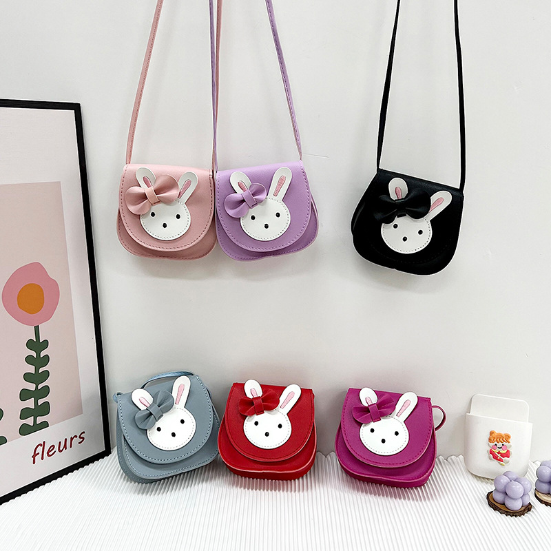 2022 Korean-style children's bags: Cute rabbit girl single-shoulder crossbody bag, Fashionable Princess mini loose change accessory bag details Picture