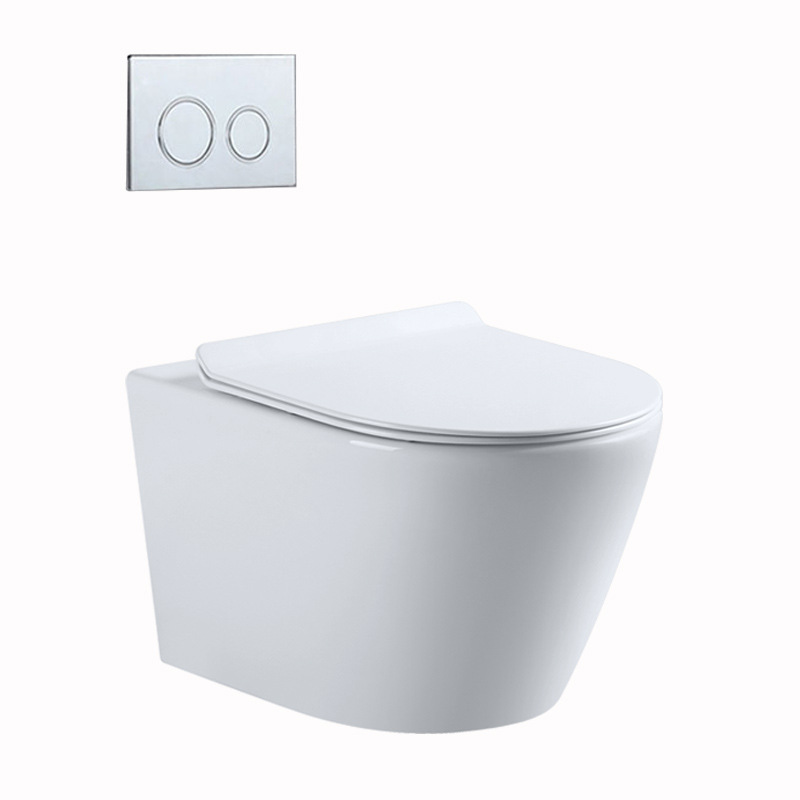 Hidden water tank, wall-mounted suspended toilet, wall-mounted sitting toilet, bathroom wall-mounted toilet, concealed and hidden set Item Picture