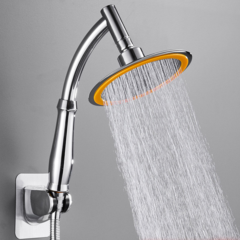 ABS dual-purpose shower, hand-held showerhead rod, pressurized showerhead, 6-inch hand-held double-section hand rod details Picture