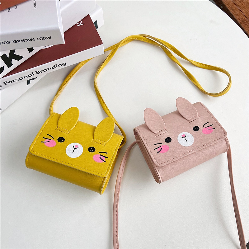 Children's accessories, small bags, cute and stylish little girl rabbit, single-shoulder crossbody bag, mini cartoon baby coin purse Application Scenario