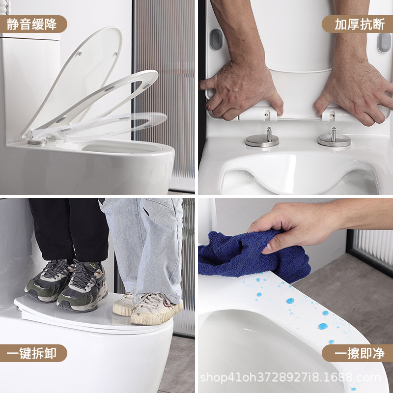Cross-border delivery of square toilet seat covers, square household water pump covers, universal toilet seat covers, old-fashioned thickened toilet seat covers details Picture