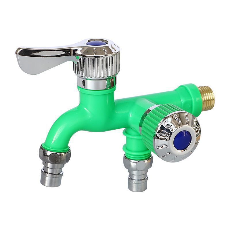 Dual-head 4-minute multi-functional plastic washing machine faucet/New dual-water faucet with two outlets, sun-proof, frost-proof and heat-resistant Specification drawing