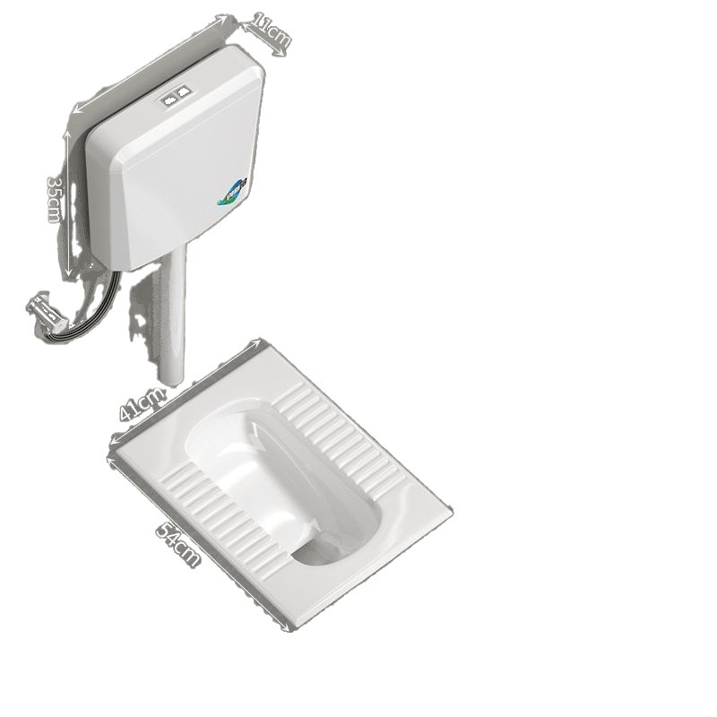 Brand squat toilet, water tank, bathroom, rear squat toilet, toilet bowl, toilet bowl, squat toilet, large, extra-large, household Item Picture