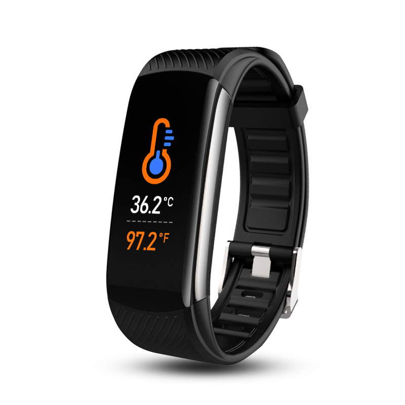 Huaqiangbei Black Technology c6t Smart Bracelet for blood pressure, health monitoring, temperature alarm and reminder, electronic bracelet wholesale Item Picture