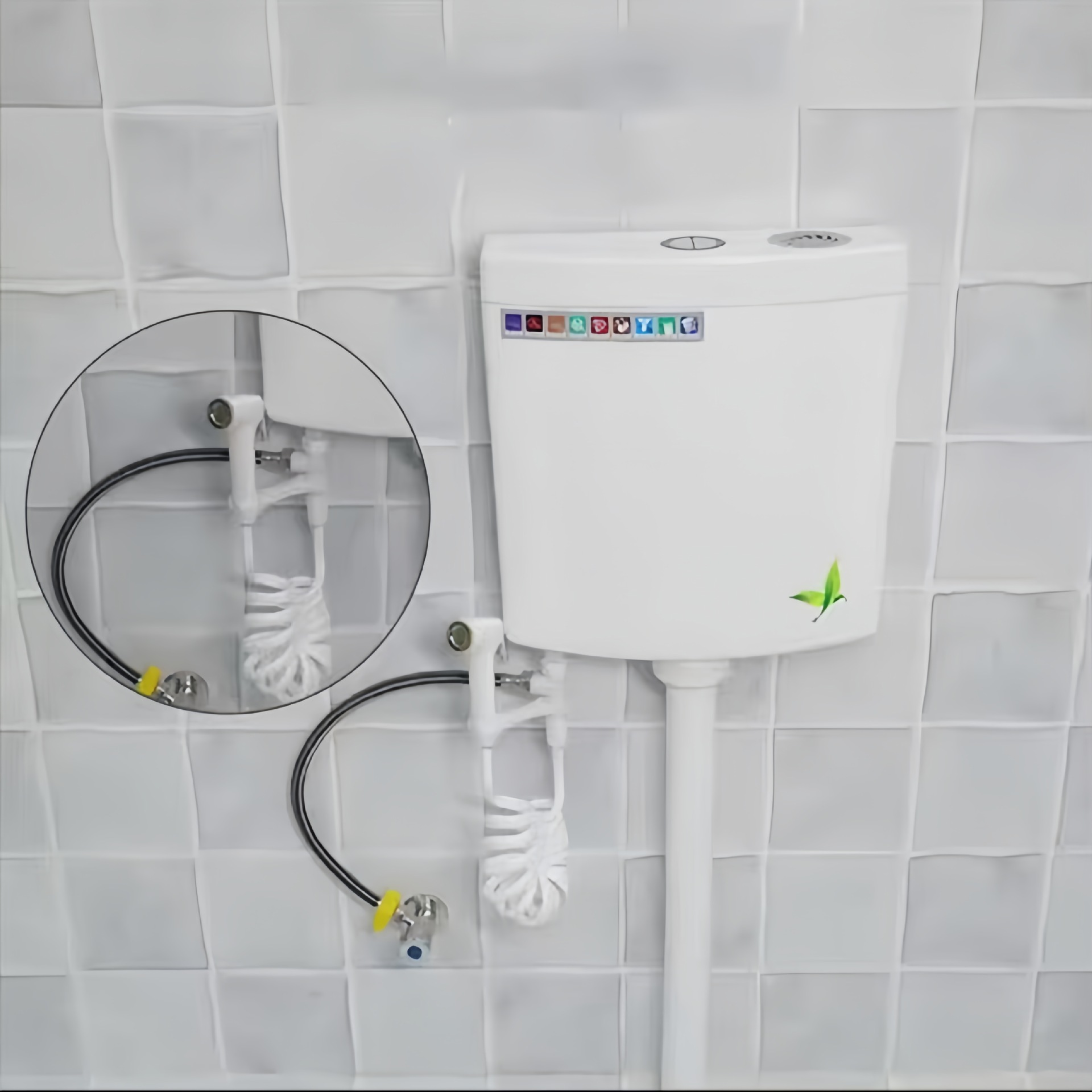 Balcony spray gun, faucet flushing device, connection to washing machine, bathroom, toilet, feminine washing device, toilet high-pressure pressure-increasing water gun full figure