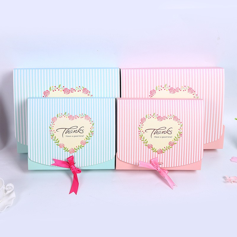 新款糖果盒子空盒 食品礼品纸盒批发创意精美蝴蝶结包装纸盒