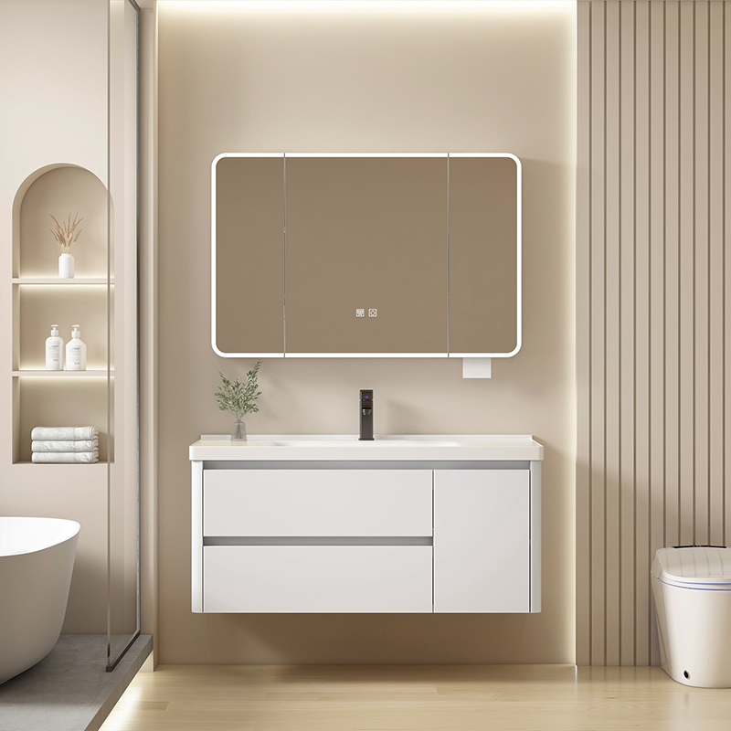 Honeycomb aluminum, space aluminum alloy, bathroom, ceramic integrated washbasin, countertop, sink, hand washing basin, bathroom cabinet combination full figure