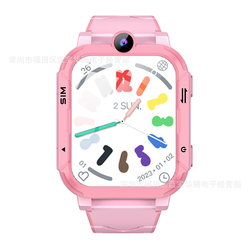 Cross-border foreign language Y76 children's phone smartwatch, 4G video call, photo, waterproof, foreign language and multiple languages Item Picture
