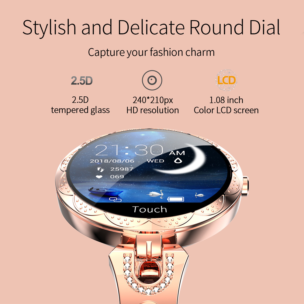 Woman Smart Watch Bracelet Girl Heart Rate Blood Pressure details Picture