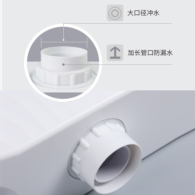 Cross-border supply of engineering household bathroom toilets, water tanks, squat toilets, squat toilets, thickened toilet flushing tanks Specification drawing