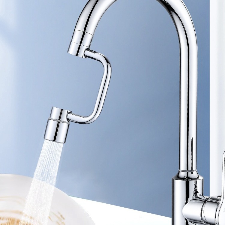 Faucet mechanical arm, universal faucet face, washbasin, multi-functional adapter, rotatable bathroom rocker arm, splash guard Specification drawing