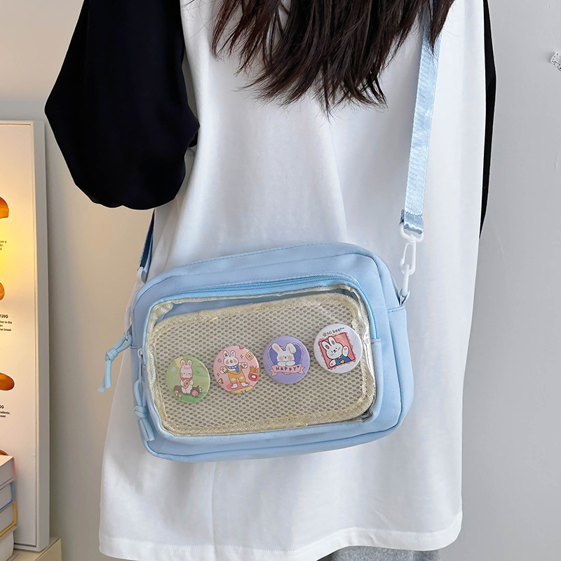 Wholesale of Japanese-style ins 2D fresh pain bags, trendy and fashionable single-shoulder bags, and student casual and versatile crossbody bags details Picture